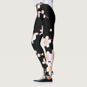 Leggings Japonais Kimono Patern C Leggins Noir (Gauche)