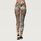Leggings Japonais Tattoo Art Sea Creatures (Dos)
