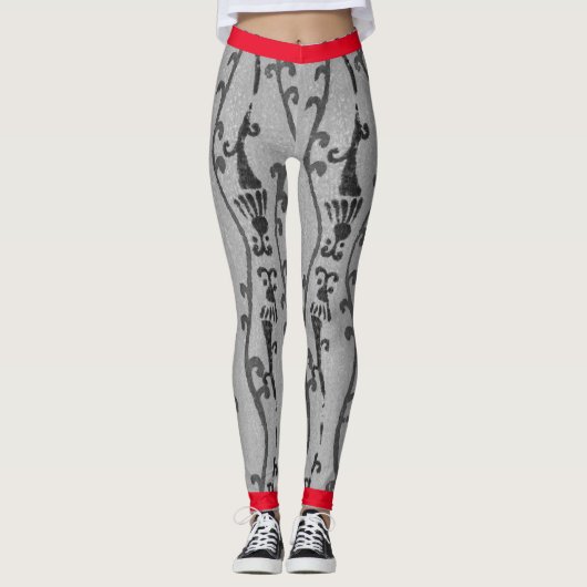 LEGGINGS JAPONAIS WOODBLOCK MOTIF IMPRIMÉ LÉGINES (Devant)