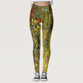 Leggings Jardin agricole avec Crucifix par Gustav Klimt (Devant)