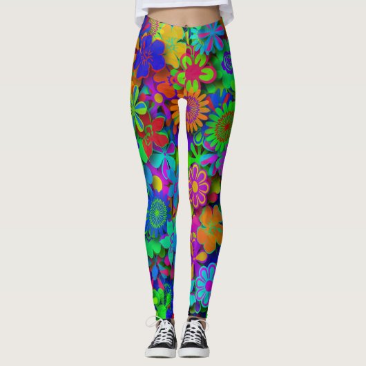 Leggings Jardin aux fleurs Super (Devant)