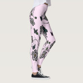 Leggings Jardin aux papillons roses (Droite)