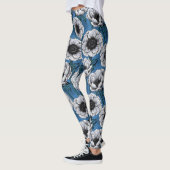 Leggings Jardin d'anémone blanc (Gauche)