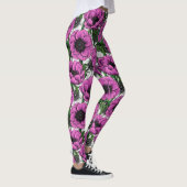 Leggings Jardin d'anémone rose (Droite)