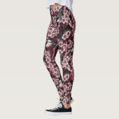 Leggings Jardin de cerisier nocturne (Gauche)