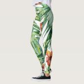 Leggings Jardin de fleurs Tropical (Gauche)