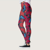 Leggings Jardin de morpho bleu (Gauche)