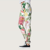 Leggings Jardin de printemps Vintage Rose (Gauche)