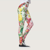 Leggings Jardin de printemps Vintage Rose (Droite)