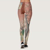 Leggings Jardin de prune fleuri d'arbre japonais (Dos)