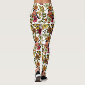 Leggings Jardin d'oiseaux et de fleurs 1 (Dos)