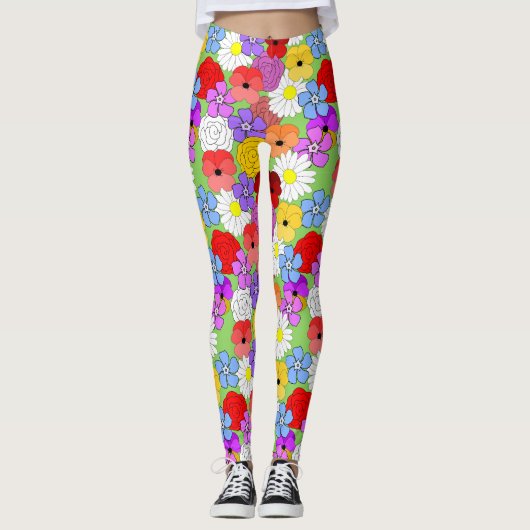 Leggings Jardin fleuri (Devant)