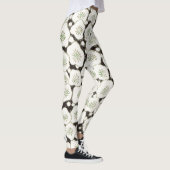 Leggings Jardin floral à fleurs blanches du Japon (Droite)