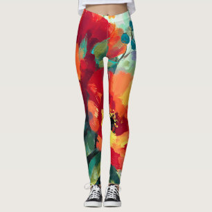 Leggings Jardin floral flamboyant