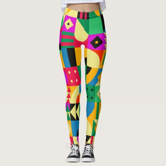 Leggings Jardin moderne Abstrait (Devant)