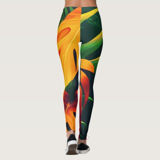LEGGINGS JARDIN NATUREL FEUILLE LÉGER (Dos)