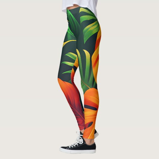 LEGGINGS JARDIN NATUREL FEUILLE LÉGER (Gauche)
