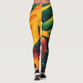 LEGGINGS JARDIN NATUREL FEUILLES VERTES (Dos)
