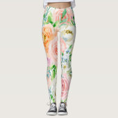 Leggings Jardin romantique Pastel (Devant)