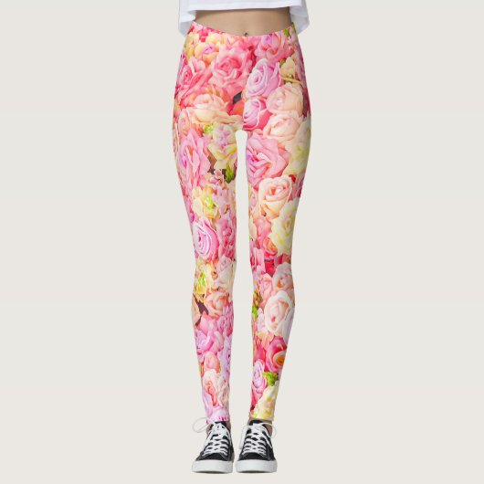 Leggings Jardin rose (Devant)