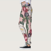 Leggings Jardin rose romantique moderne rose d'été (Gauche)