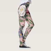 Leggings Jardin rose romantique moderne rose d'été (Droite)