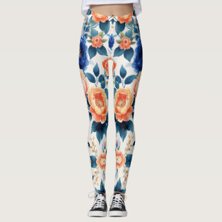 Leggings Jardin Royal Llow Floral Design