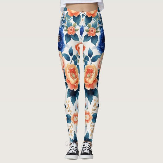Leggings Jardin Royal Llow Floral Design (Devant)