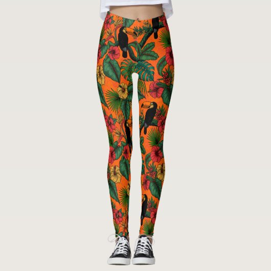 Leggings Jardin toucan (Devant)