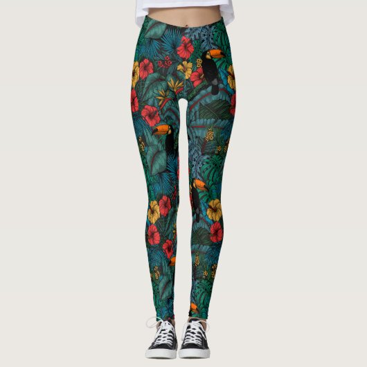 Leggings Jardin toucan (Devant)