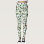 Leggings Jardin tropical Motif orchidée et palmier (Devant)