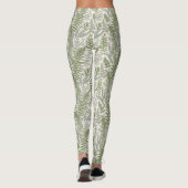 Leggings Jardin vert fleuri (Dos)