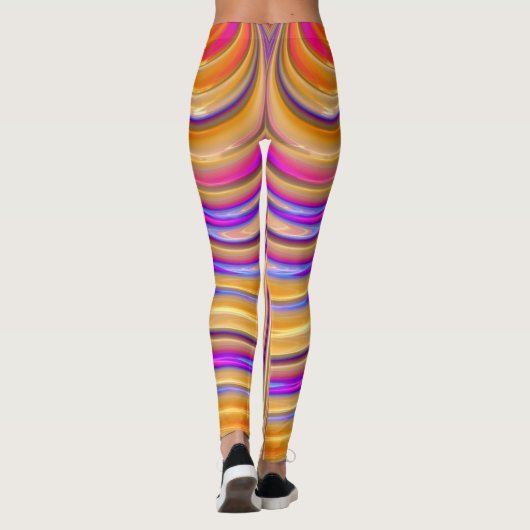 Leggings ~ jaune brillant orange ~ Original (Dos)