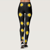 Leggings Jaune brillant soleil brillant (Dos)