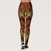 Leggings ~ Jaune, Brown et gris (Dos)