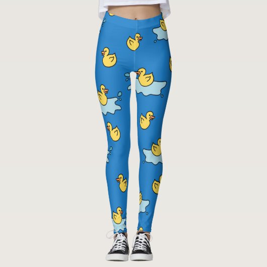 Leggings Jaune caoutchouc canard conception jouet (Devant)