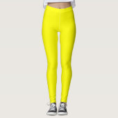 Leggings Jaune clair (couleur solide)  (Devant)