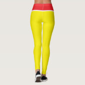 Leggings Jaune clair et rouge (Dos)