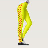 Leggings Jaune clair Fastpitch Softball Players Sports (Droite)