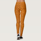 Leggings Jaune clair : texture tricotée artisanale. (Dos)