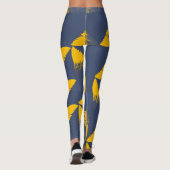 Leggings Jaune, cool, unique, triangles tendance (Dos)