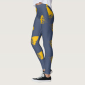 Leggings Jaune, cool, unique, triangles tendance (Gauche)