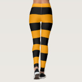 Leggings Jaune d'abeille et jambières triées (Dos)