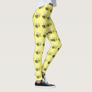 Leggings Jaune de jambières d'abeilles
