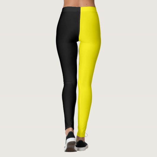Leggings Jaune et noir (Dos)
