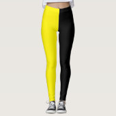 Leggings Jaune et noir (Devant)