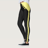 Leggings Jaune et Noir Élégant (Gauche)