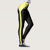 Leggings Jaune et Noir Élégant (Droite)