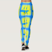 Leggings jaune héron bleu (Dos)