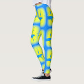 Leggings jaune héron bleu (Gauche)